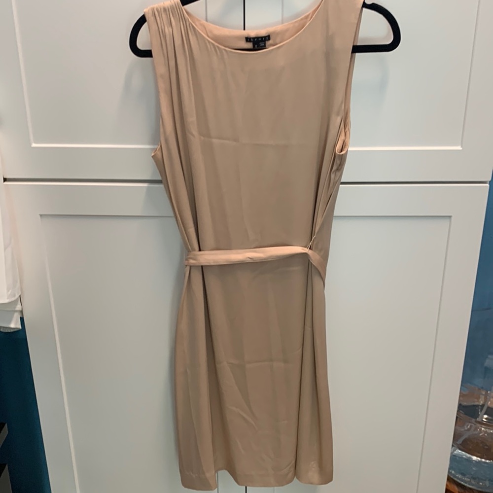 Theory Blush Sheath Silk Dress size 12